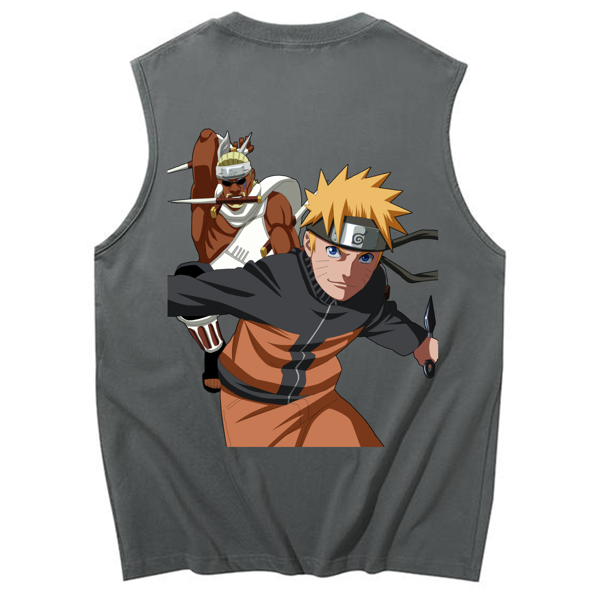 （画像用） NARUTO -ナルト- うずまき ナルト Uzumaki Naruto コットン100％タンクトップ（背面プリント）